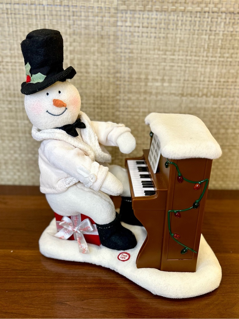🎄VTG 2005 Hallmark Jingle Pals Animated Snowman Piano Plays Music Lights Up